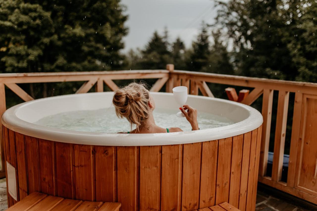 Babiogorska Chata - Dom Z Bali Z Jacuzzi I Sauna Zawoja Exterior foto